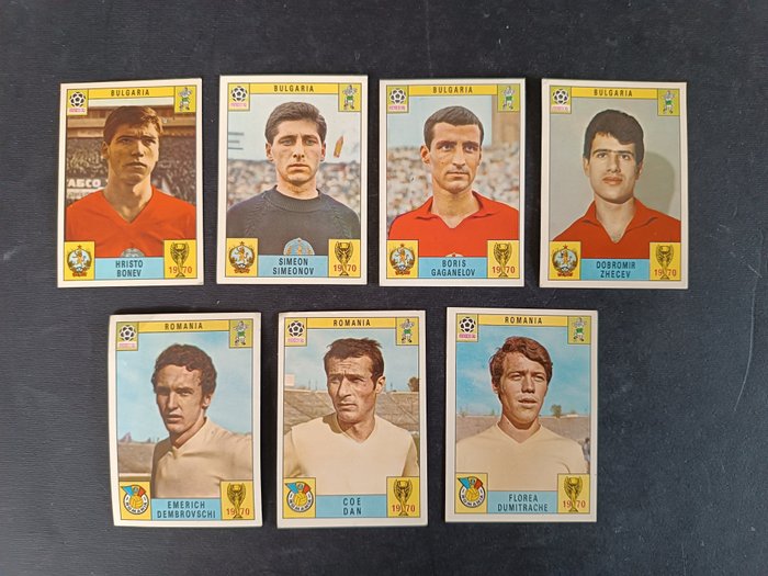 Panini - Mexico 70 World Cup - Romania, Bulgaria - 7 Card