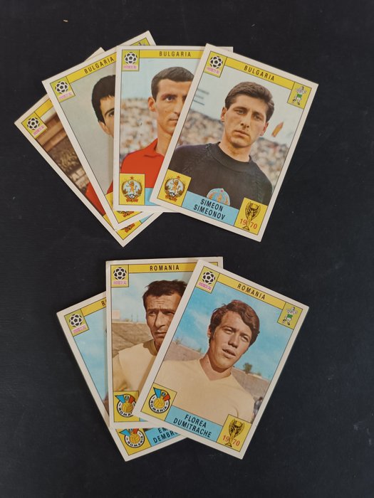 Panini - Mexico 70 World Cup - Romania, Bulgaria - 7 Card