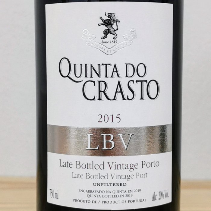 Quinta do Crasto Unfiltered LBV: 2015 x 2, 2016 x 2  2017 x 2 - Late Bottled Vintage Port -  Douro  - 6 Flasker (0,75 L)