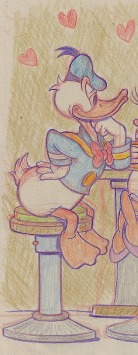 Millet - 1 Colour pencil drawing - Donald Duck - 2024