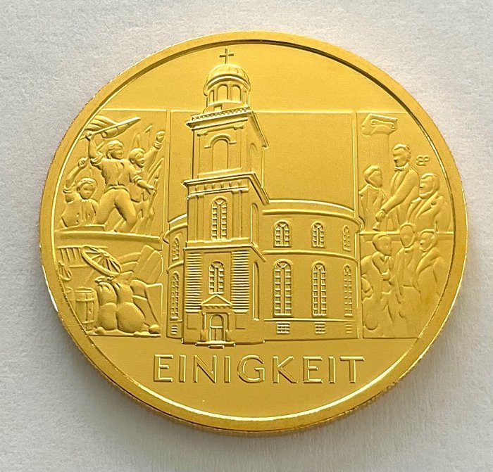 Tyskland. 100 Euro 2020 J - Einigkeit- 1/2 oz