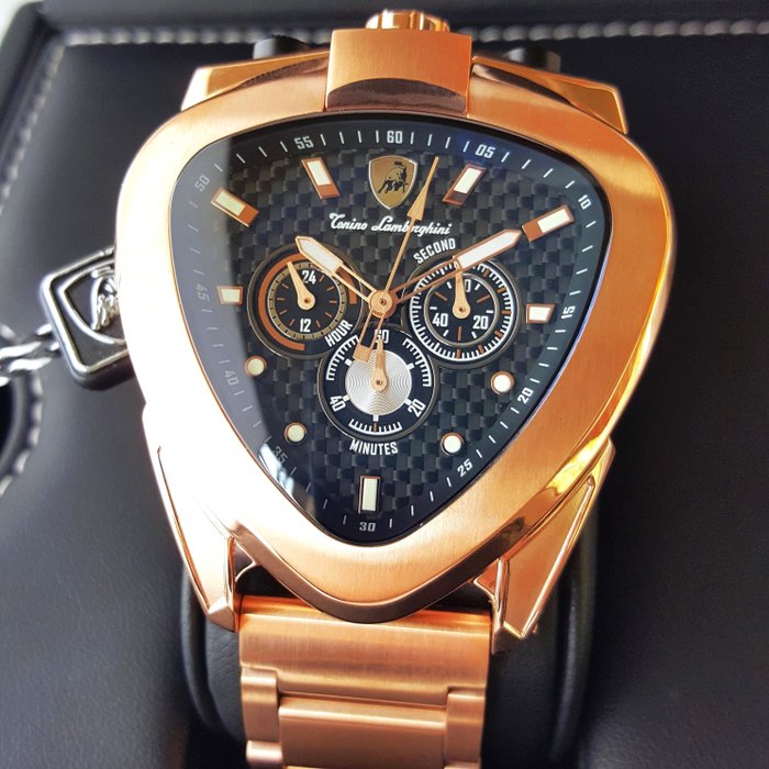 Lamborghini - SPYDER - Bullhead - Chronograph - Gold - Mænd - Ny