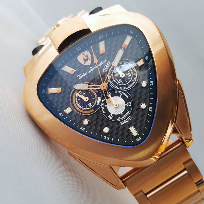 Lamborghini - SPYDER - Bullhead - Chronograph - Gold - Mænd - Ny