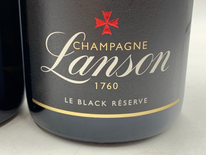 Lanson "Le Black Réserve" Brut - Champagne - 2 Magnummer (15 L)