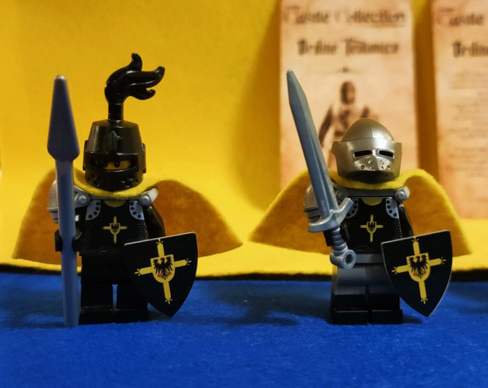 Lego - Castle - Lego Minifigures X 4 Cavalieri Teutonici Custom Made Limited Edition UV printed - 2020+