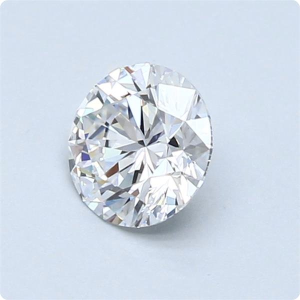 1 pcs Diamant  (Natur)  - 0.71 ct - Rund - D (farveløs) - VVS2 - Gemological Institute of America (GIA)