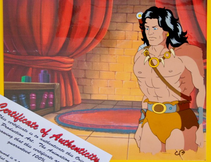 " CONAN - The Adventurer " Original Animation Cel - with COA - 1992