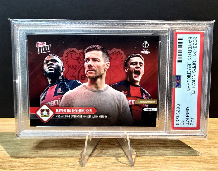 2023/24 Topps Now UEL Xabi Alonso - Bayern 04 Leverkusen #42 PSA 10 Graded card