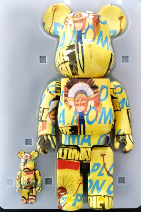 Jean Michel Basquiat x Medicom - Bearbrick Andy Warhol - Jean Michel Basquiat 100%  400% 