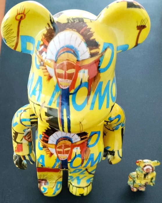 Jean Michel Basquiat x Medicom - Bearbrick Andy Warhol - Jean Michel Basquiat 100%  400% 