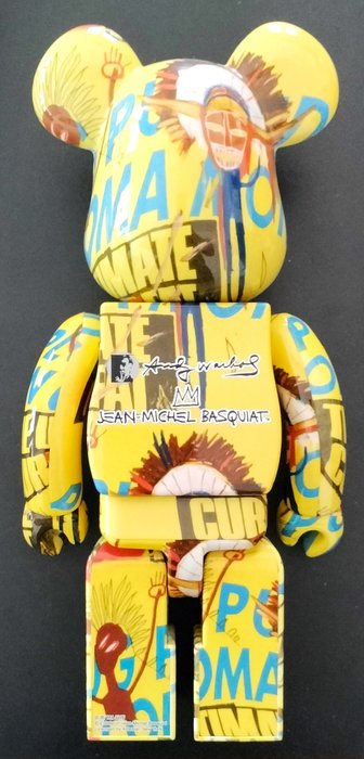 Jean Michel Basquiat x Medicom - Bearbrick Andy Warhol - Jean Michel Basquiat 100%  400% 