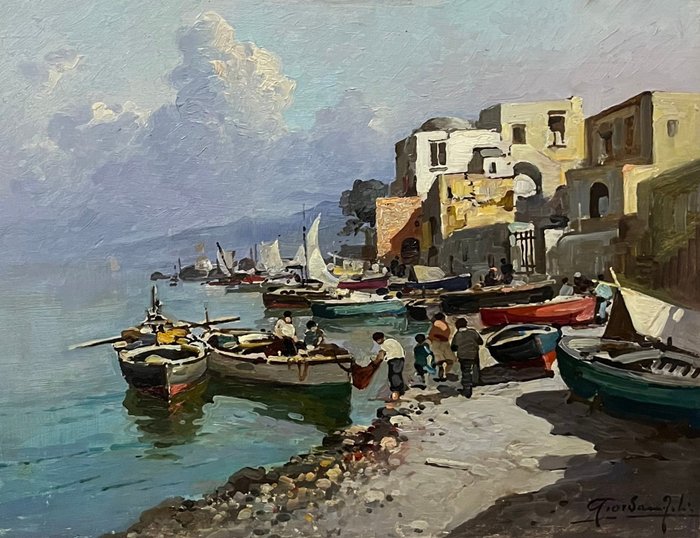 Felice Giordano (1880-1964) - Marina di Capri