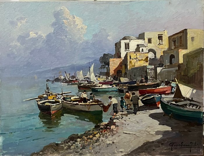 Felice Giordano (1880-1964) - Marina di Capri