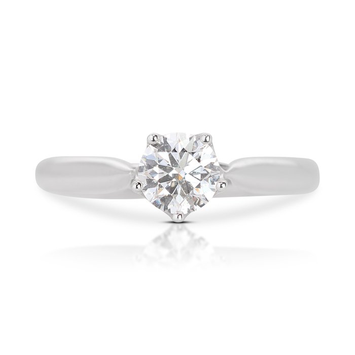 Ring - 18 kraat Hvidguld -  0.45ct. tw. Diamant (Natur)