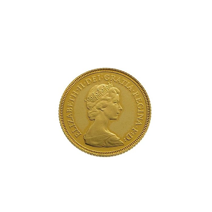 Storbritannien. 1/2 Sovereign 1980 Elizabeth II.