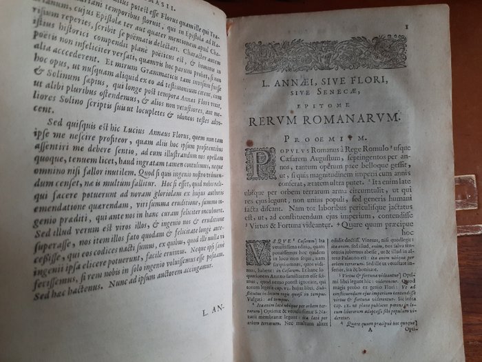 Lucii Annaei Flori (Lucius Annaeus Florus) - Historia Romanae Libri IV - 1655