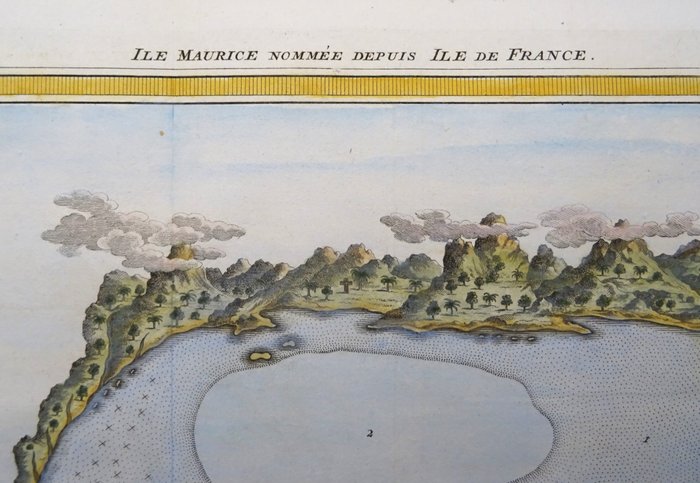 Afrika - Mauritius; Bellin / Van der Schley - Ile Maurice Nommee Depuis Ile De France / Eiland Mauritius - 1751-1760