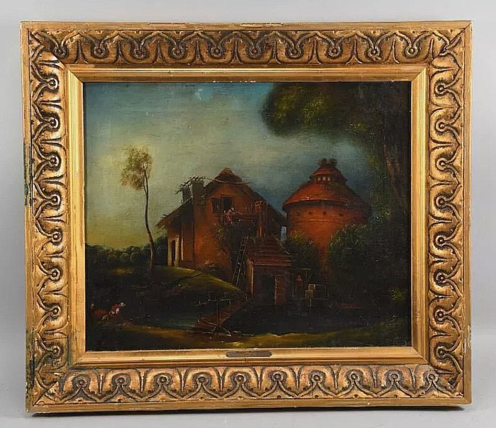 Jacques Weismann (1878–1942), Follower of - Rural Scene with Farmhouse - NO RESERVE