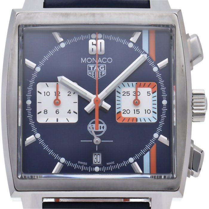 TAG Heuer - Monaco Caliber Heuer02 Chronograph Gulf Special Edition - CBL2115.FC6494 - Mænd - 2020+