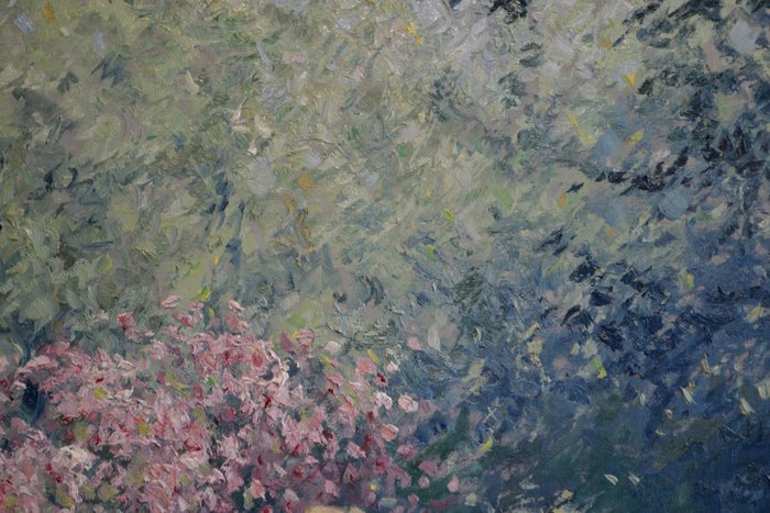 Chris van Dijk  (1952) Impressionist - " La Grâce du printemps"