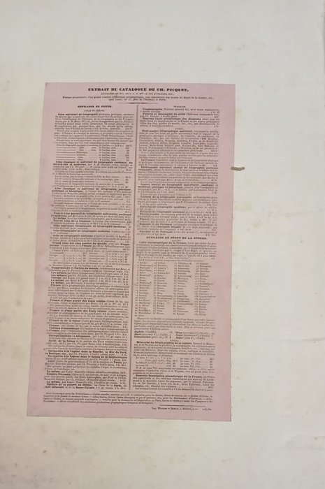 Ch. Piquet Geographe du Roi et Atlas du fonds de M. Brué - Atlas classique de Géographie moderne composé de 20 feuilles qui font partie de l'Atlas dedié à - 1844