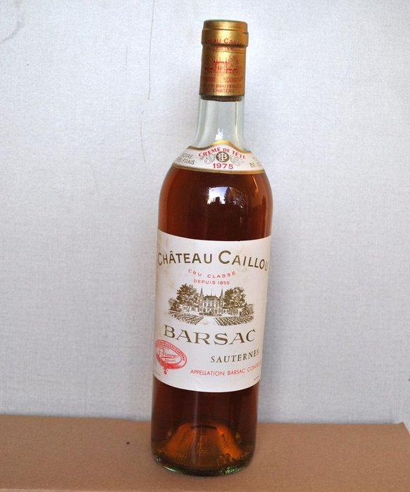 1975 Château Caillou "Crème de Tête" - Barsac, Sauternes 2ème Grand Cru Classé - 1 Flaske (0,75L)