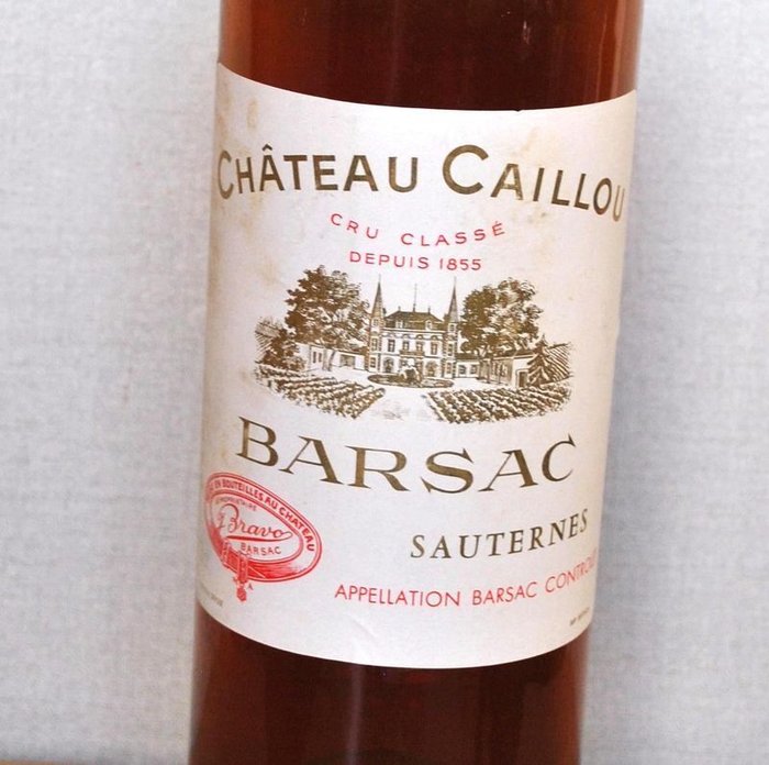 1975 Château Caillou "Crème de Tête" - Barsac, Sauternes 2ème Grand Cru Classé - 1 Flaske (0,75L)