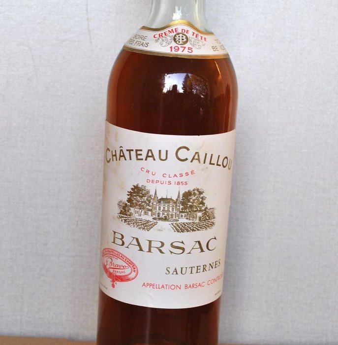 1975 Château Caillou "Crème de Tête" - Barsac, Sauternes 2ème Grand Cru Classé - 1 Flaske (0,75L)