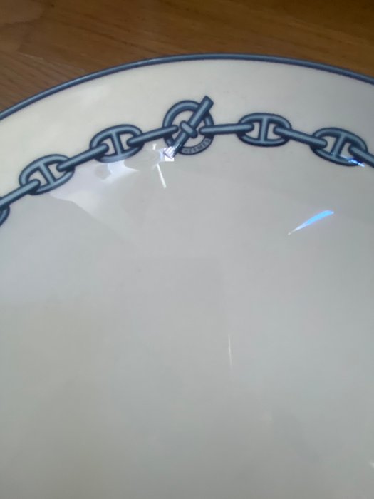 Hermès - Serveringsfad - Chaine d'ancre - Porcelæn