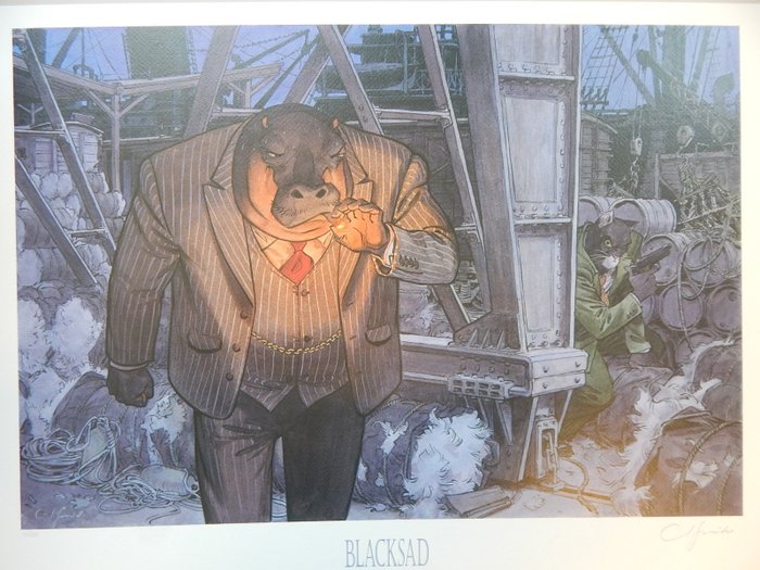 Guarnido Juanjo - 1 Offset Print - Blacksad - Ted Leeman - 2013