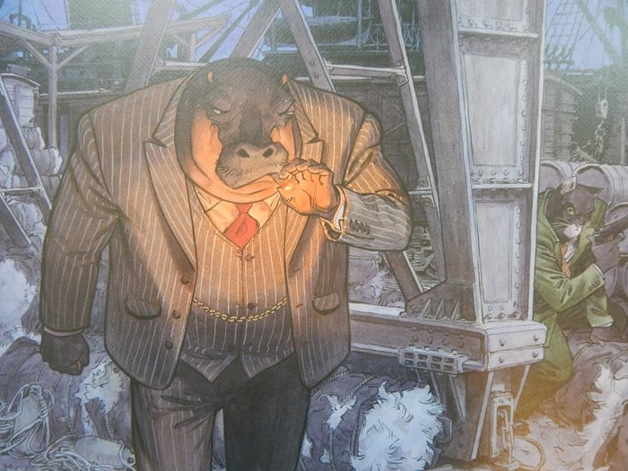 Guarnido Juanjo - 1 Offset Print - Blacksad - Ted Leeman - 2013