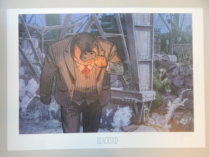 Guarnido Juanjo - 1 Offset Print - Blacksad - Ted Leeman - 2013