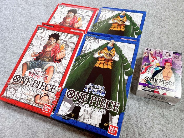 One Piece Unopened decks - 5 Sealed deck