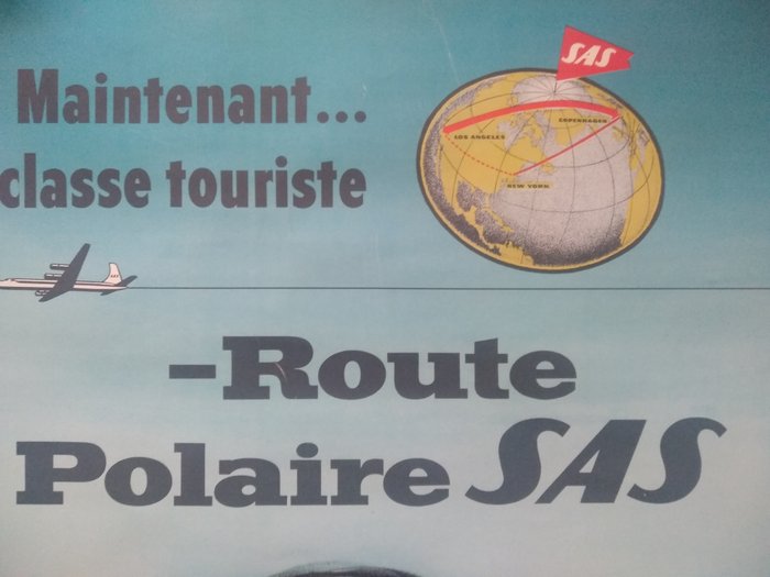 T. Mandel - Maintenant....classe touriste. Route polaire. SAS airline company.