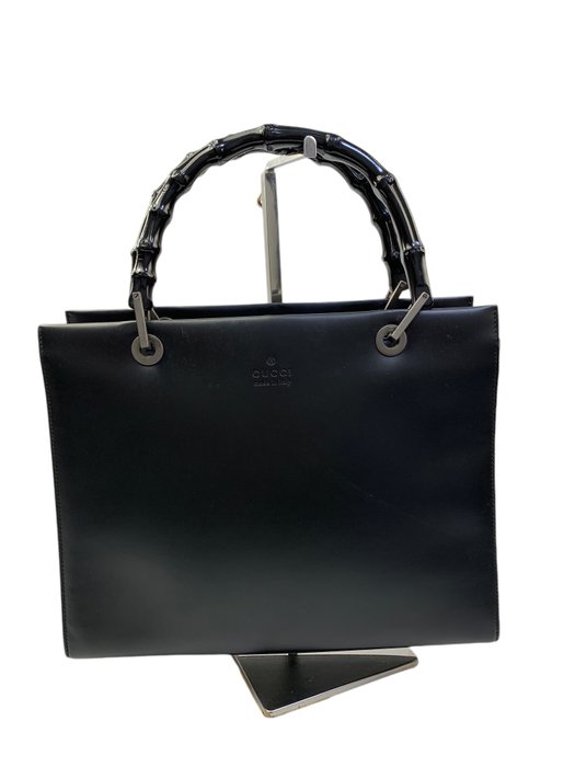 Gucci - Bamboo handle Black Leather - Håndtaske