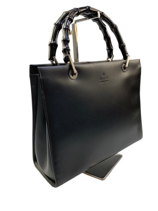 Gucci - Bamboo handle Black Leather - Håndtaske