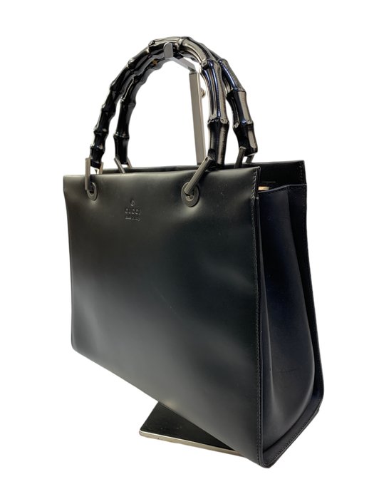 Gucci - Bamboo handle Black Leather - Håndtaske