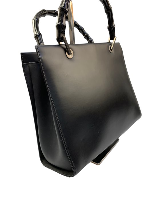 Gucci - Bamboo handle Black Leather - Håndtaske