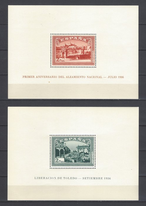 Spanien 1937 - HB National Opstand - Edifil nº 836/37