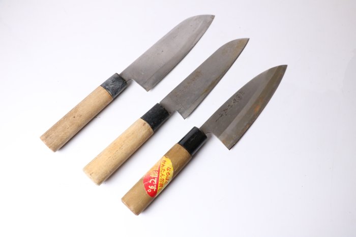 "刀 KATANA"  出刃 Deba , - Køkkenkniv - Kitchen knife set - Stål - Japan