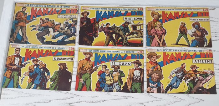 Kansas Kid - I Serie Completa originale Kansas Kid 1/100 - 100 Comic - Første udgave