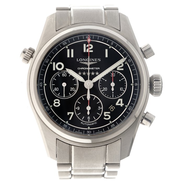 Longines - Spirit Chronograph - Ingen mindstepris - L3.820.4.53.6 - Mænd - 2020+