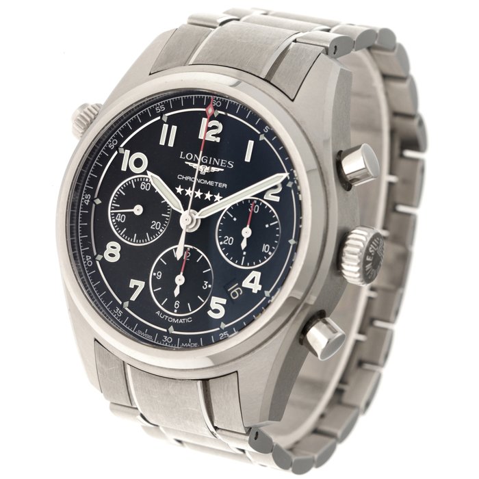 Longines - Spirit Chronograph - Ingen mindstepris - L3.820.4.53.6 - Mænd - 2020+