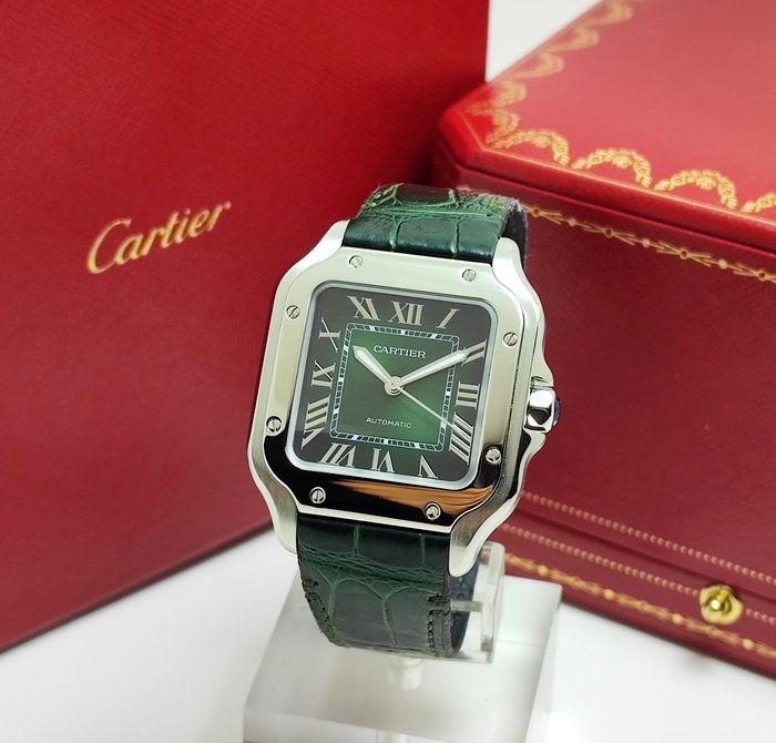 Cartier - Santos Dumont Green Automatic - WSSA0061 - Mænd - 2011-nu