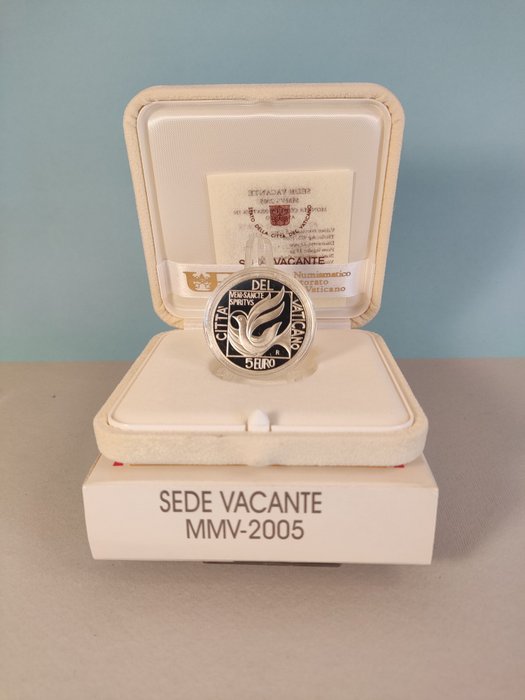 Italien. 5 Euro 2005 "Sede Vacante" Proof