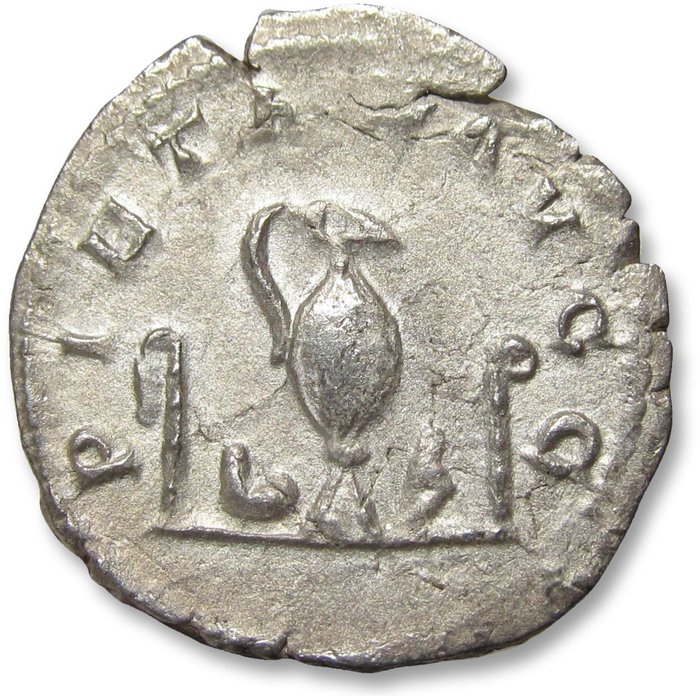 Romarriket. Valerian II as Caesar. Antoninianus Viminacium mint 256-258 A.D. - PIETAS AVGG, sacrificial implements -