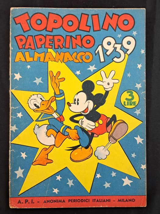 Topolino Paperino Almanacco 1939 - Completo del Castello degli Spaventi - 1 Comic - Første udgave - 1938