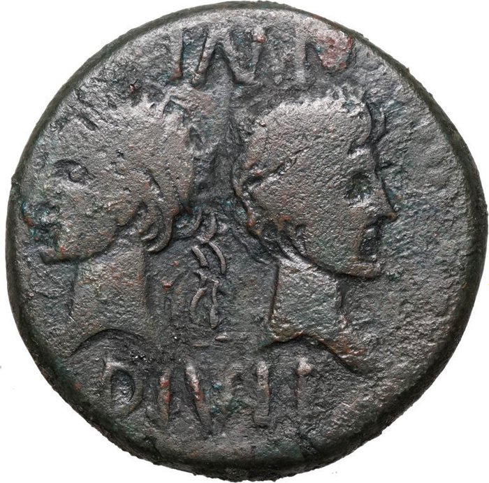 Romerriget (Provinsielt) Agrippa (64/3-12 fKr) As Augustus und Agrippa (64/3-12 BCE) Gallia KROKODIL