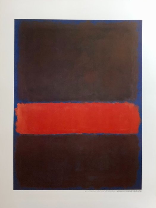 Mark Rothko (after) - "Maroon on Blue" - 1990‹erne