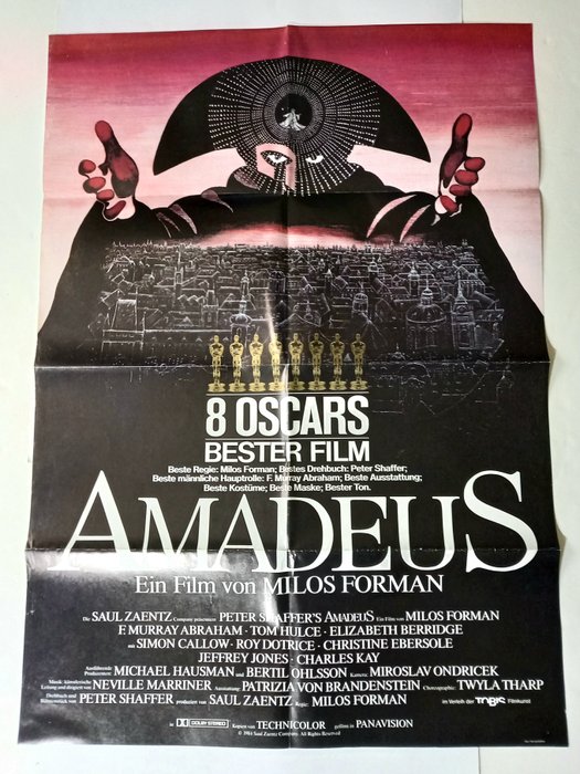 Mel Gibson - Filmposters Duitstalig - Amadeus 1984 - Messalina 1982 - Hamlet 1990